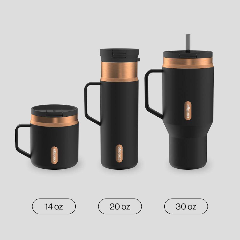 20 oz SnapSeal™ Bottle w/Handle - Licorice Bronze