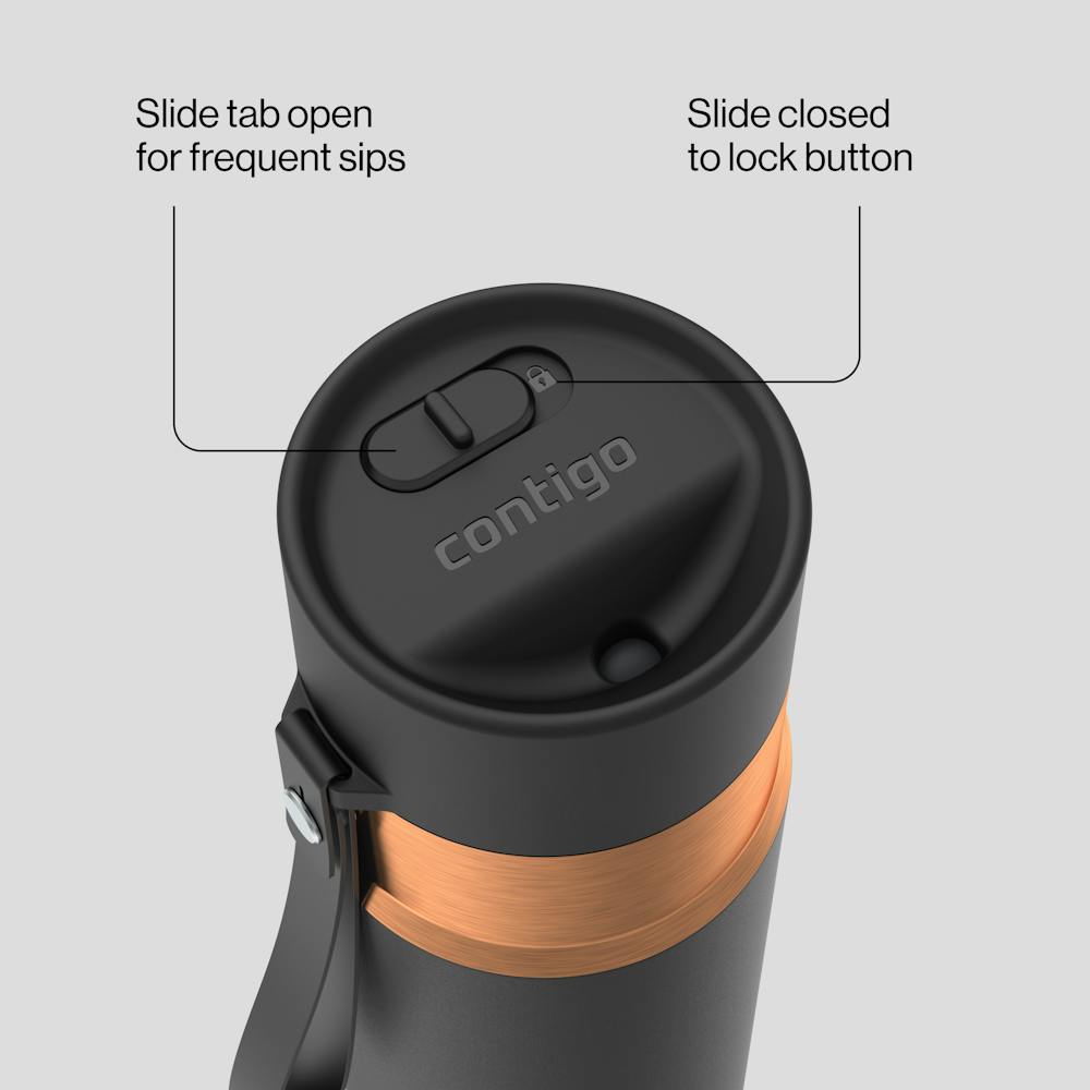 24 oz AutoSeal® Bottle - Licorice Bronze